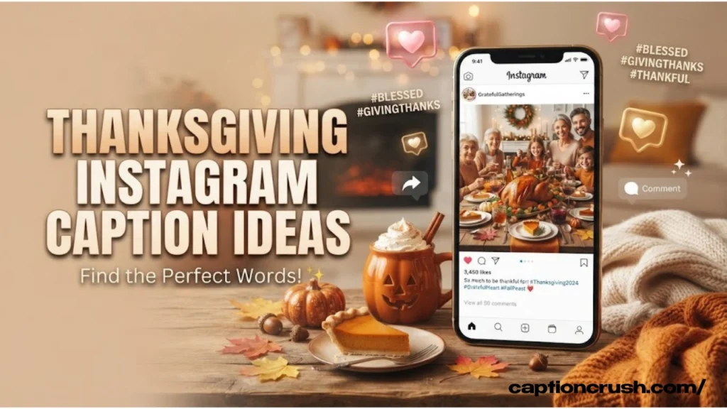 Thanksgiving Captions for Family and Friends