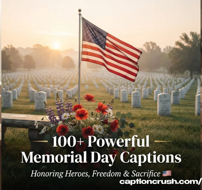 100+ Powerful Memorial Day Captions for Instagram (2026): Honoring Heroes, Freedom & Sacrifice 🇺🇸