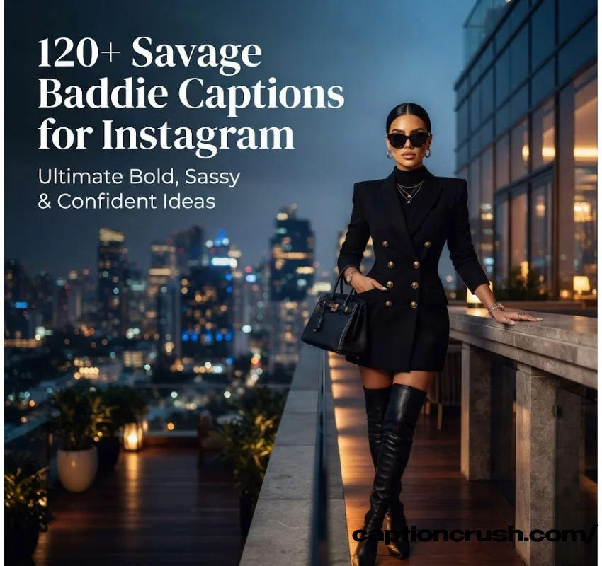 120+ Savage Baddie Captions for Instagram (2026): Ultimate Bold, Sassy & Confident Ideas