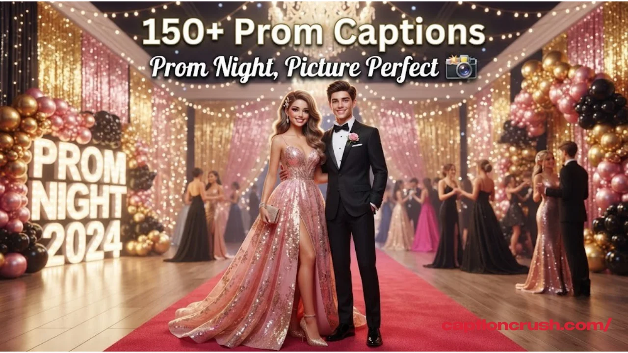150+ Stunning Prom Captions for Instagram (2026): Best Quotes for Your Perfect Prom Night