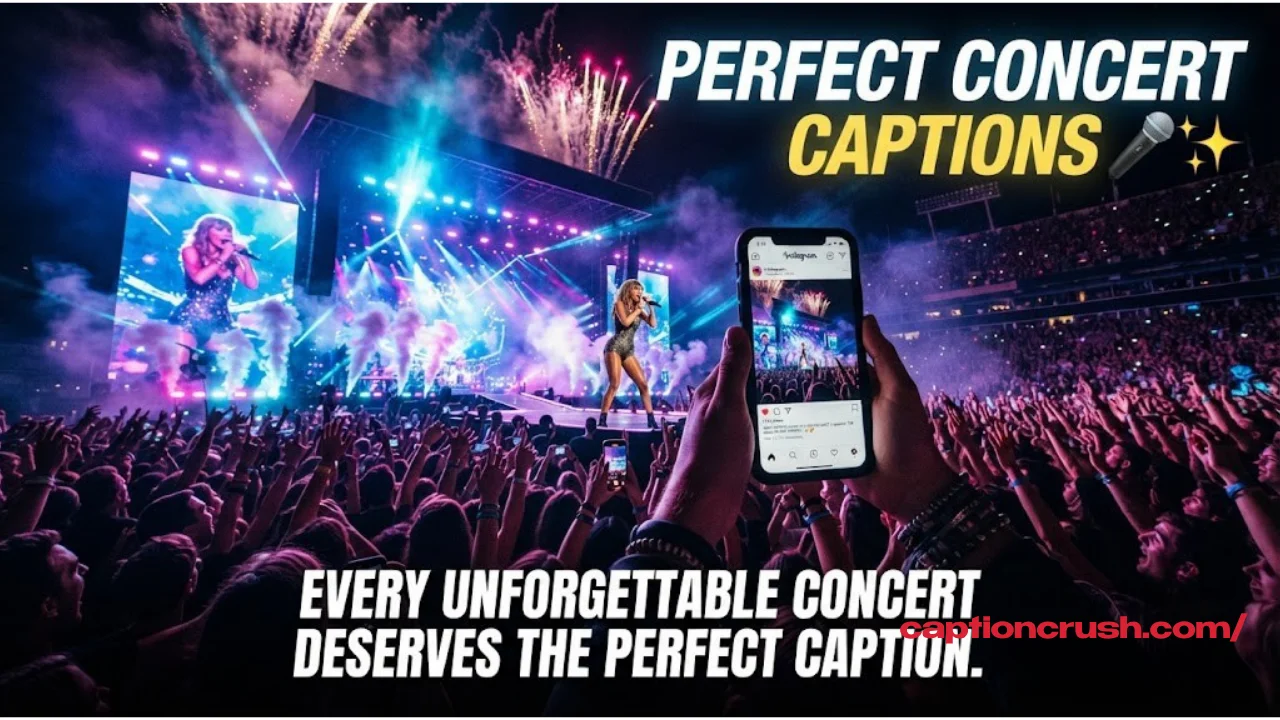 150+ Unforgettable Concert Captions for Instagram (2026): Best Lyrics, Quotes & Live Music Captions