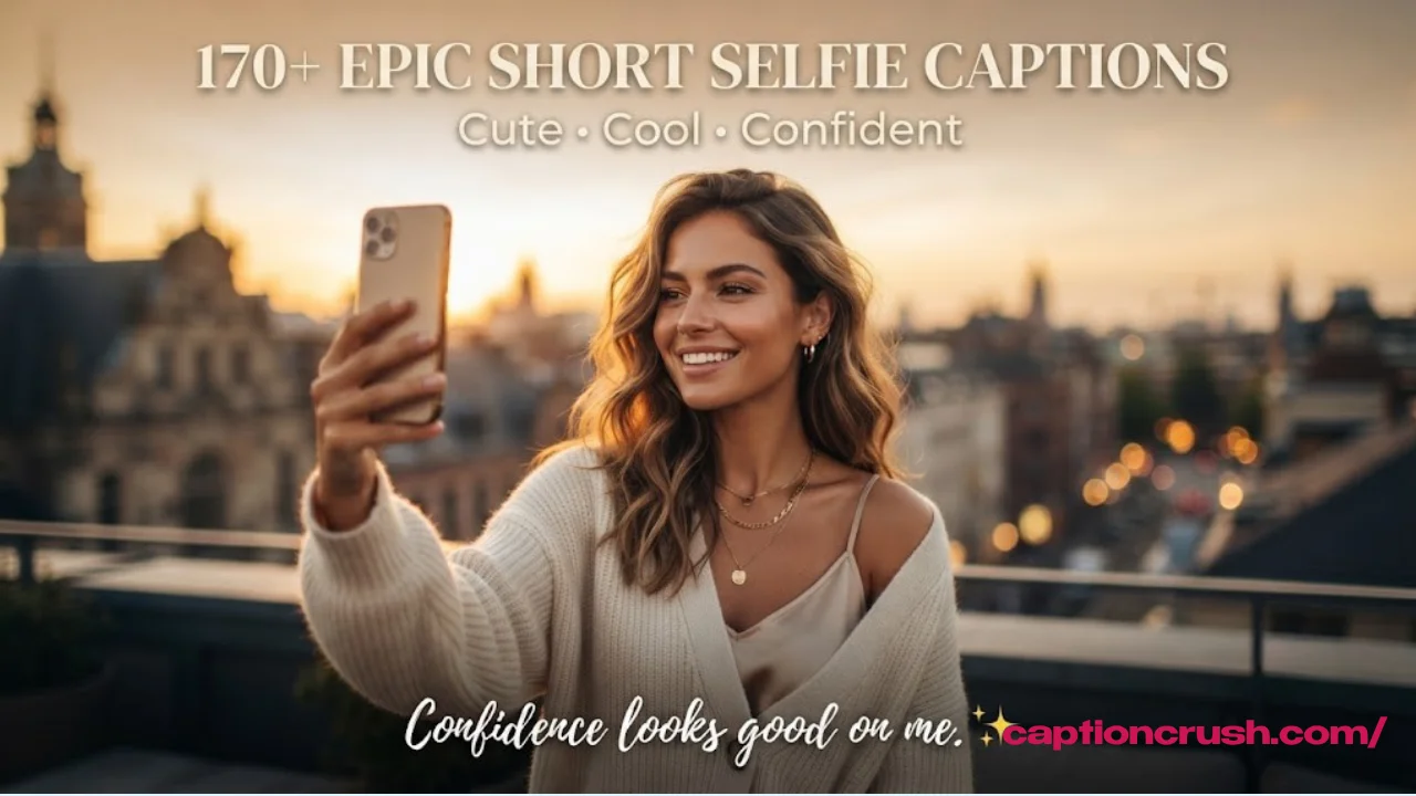 170+ Epic Short Captions for Selfies (2026): Best Cute, Cool & Confident Instagram Ideas