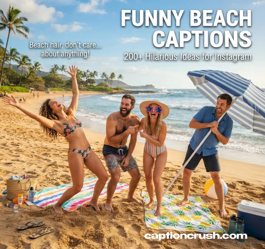 Funny Beach Captions