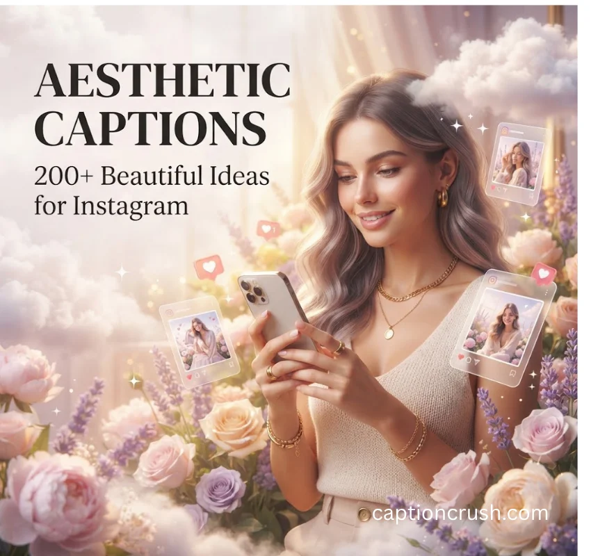 200+ Stunning Aesthetic Captions for Instagram (2026): Ultimate Beautiful & Trendy Ideas