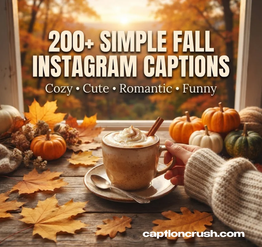 Simple Fall Instagram Captions