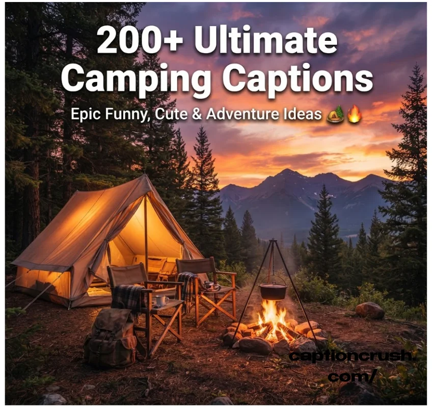 200+ Ultimate Camping Captions for Instagram (2026): Epic Funny, Cute & Adventure Ideas