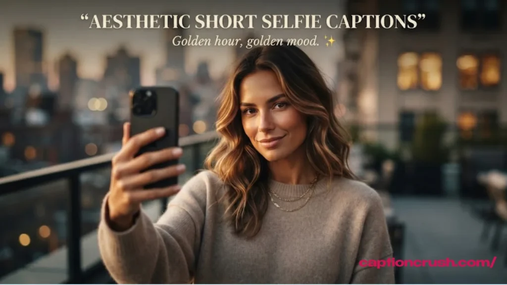 Aesthetic Short Captions for Selfies