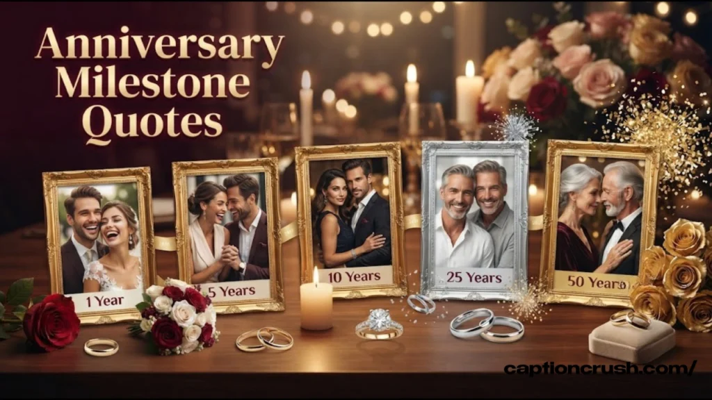 Anniversary Captions by Year