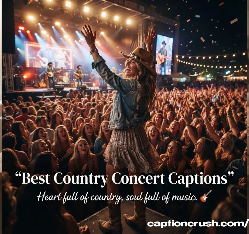Best Country Concert Captions for Instagram
