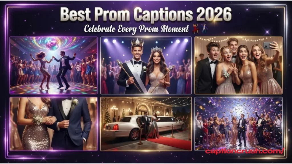 Short and Catchy Prom Captions for Instagram