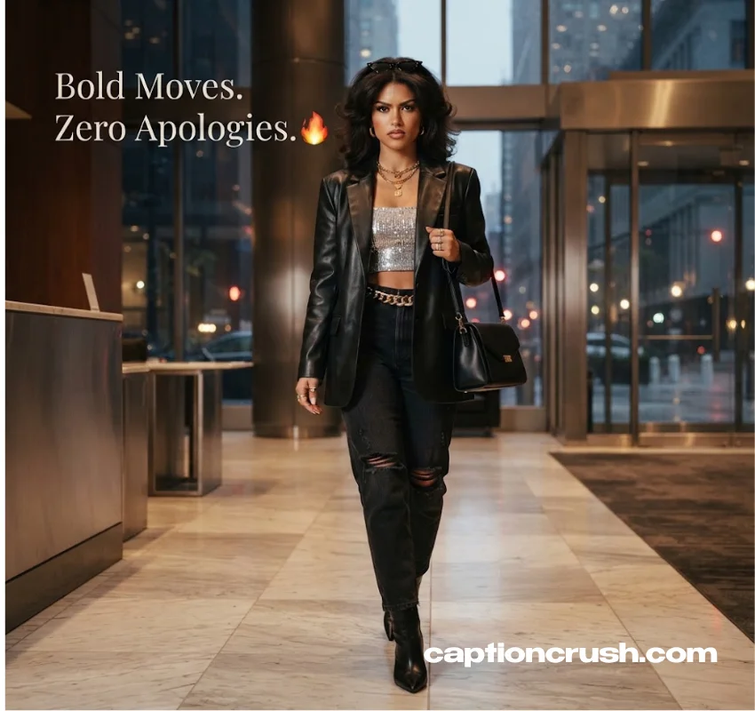 Bold and Confident Baddie Captions