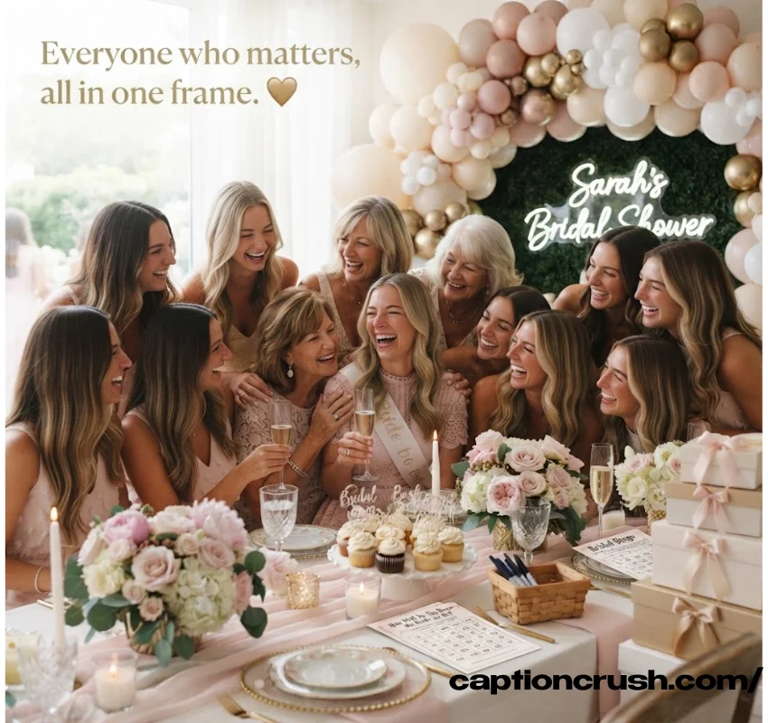 Bridal Shower Captions for Every Guest