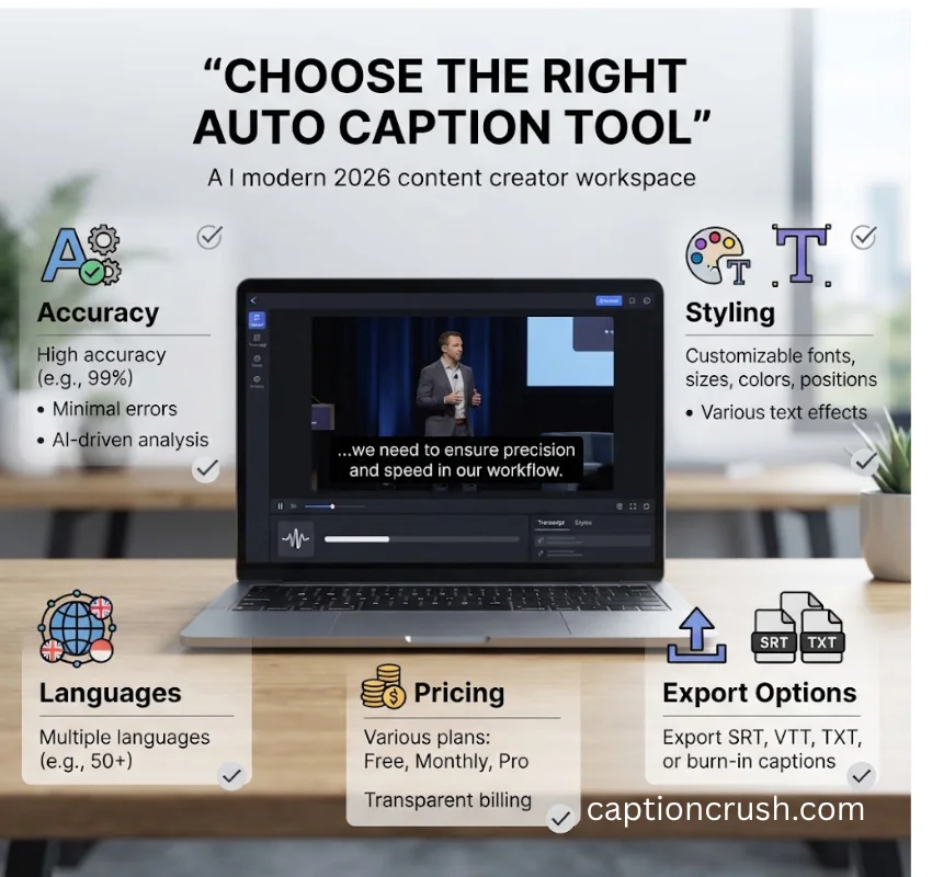 Choosing the Right Automatic Caption Generator