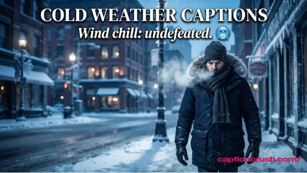 Cold Weather Winter Captions