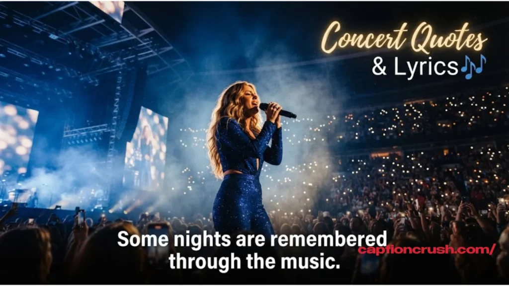 Concert Lyrics & Quote Captions