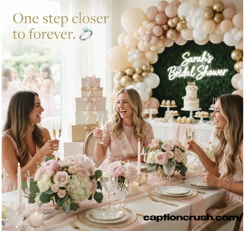 Cute Bridal Shower Captions for 2026