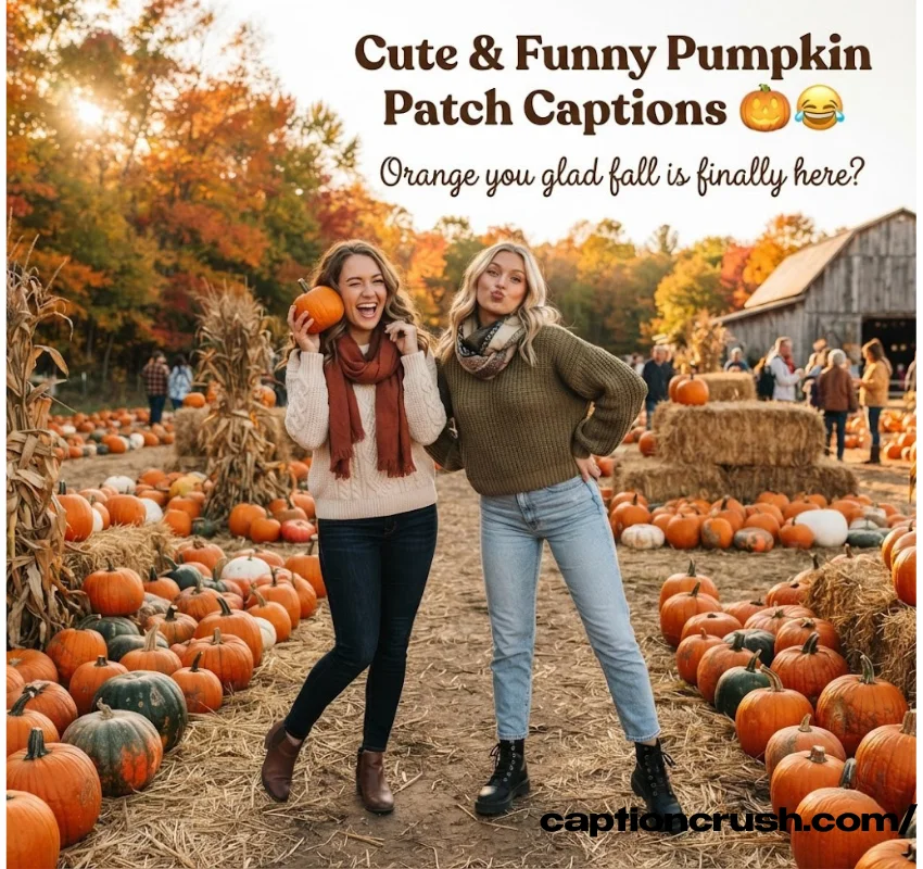 Cute & Funny Pumpkin Patch Captions for Instagram