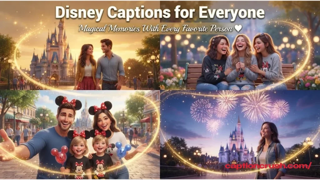 Disney Captions for Couples, Friends, Family, and Solo Trips