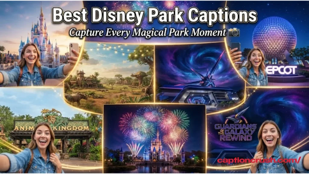 Disney Park Captions for Magic Kingdom, Epcot, and More