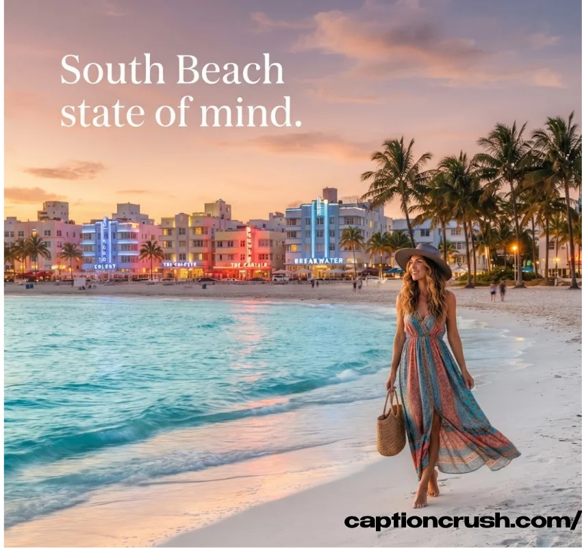 Epic Miami beach captions for Instagram