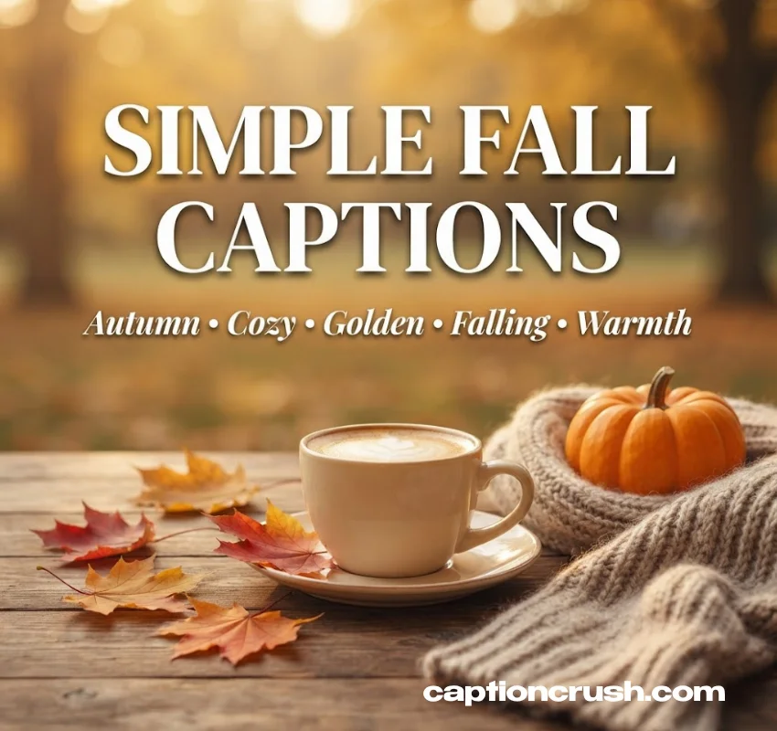 Simple Fall Instagram Captions