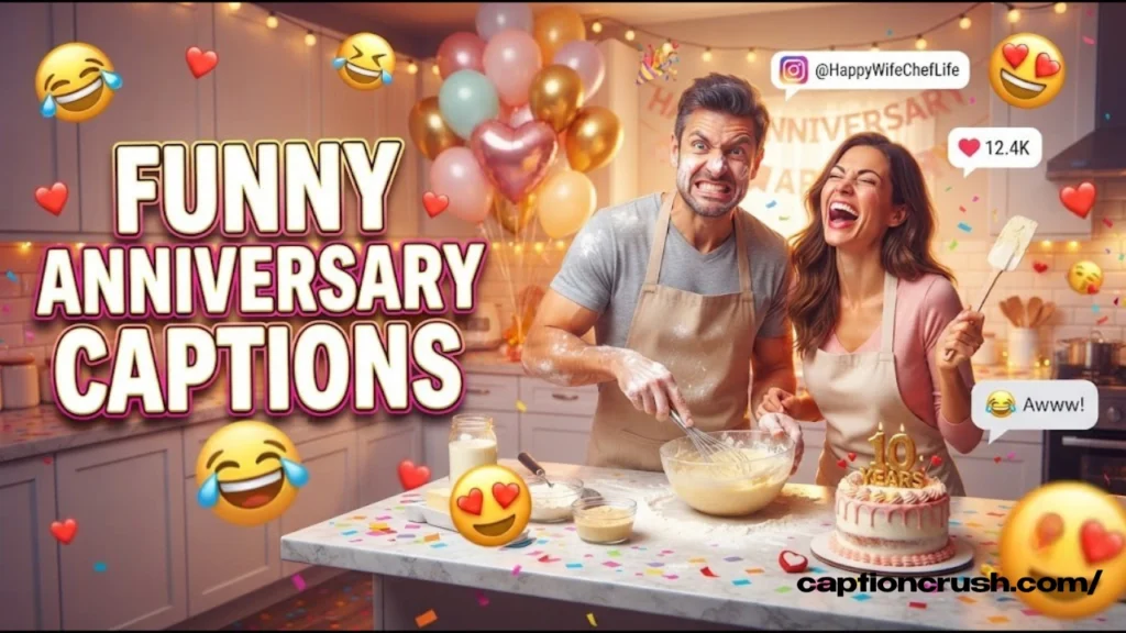 Funny Anniversary Captions for Instagram