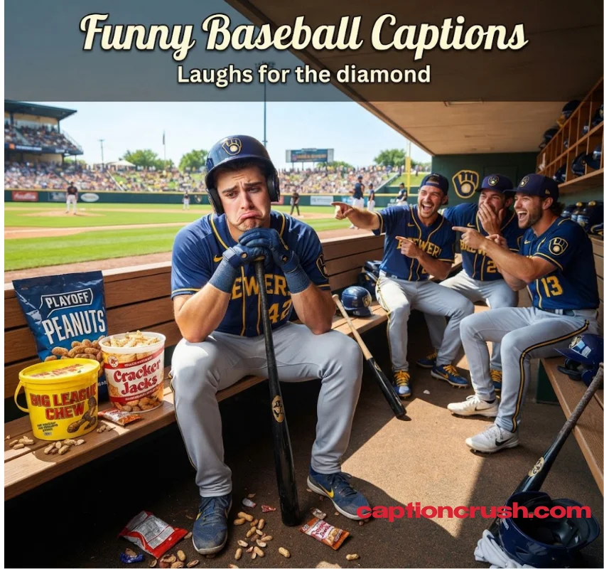 Best Funny Baseball Instagram Captions