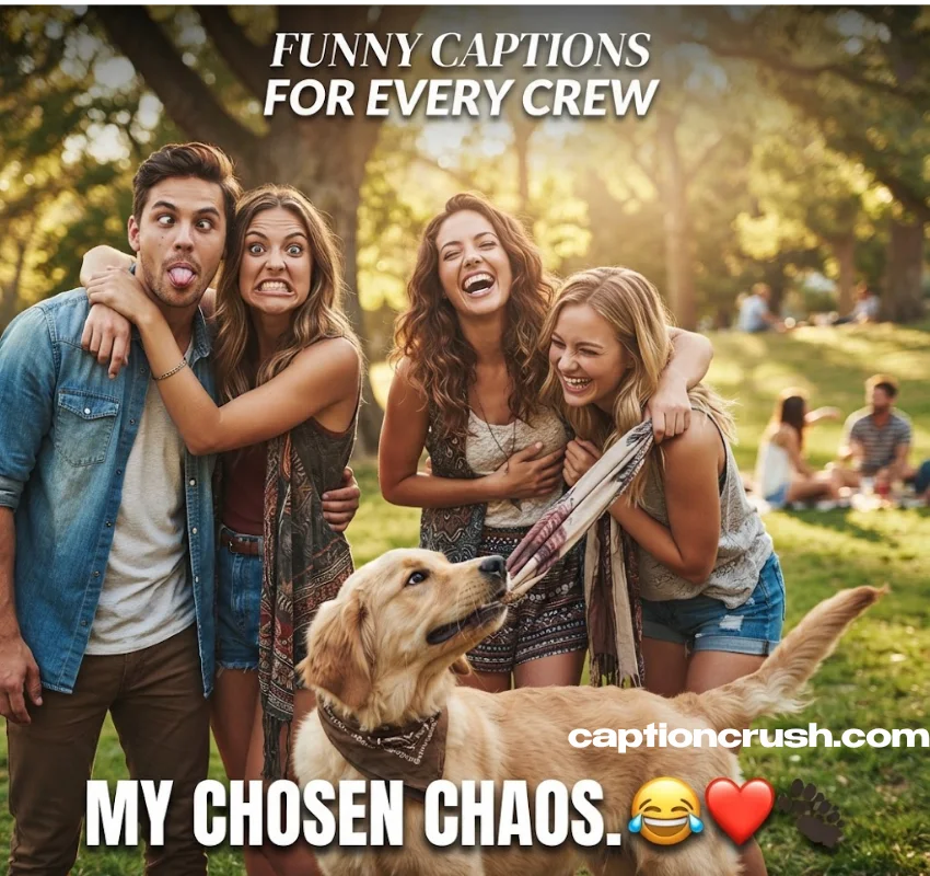 Funny Captions for Friends, Couples and Pets