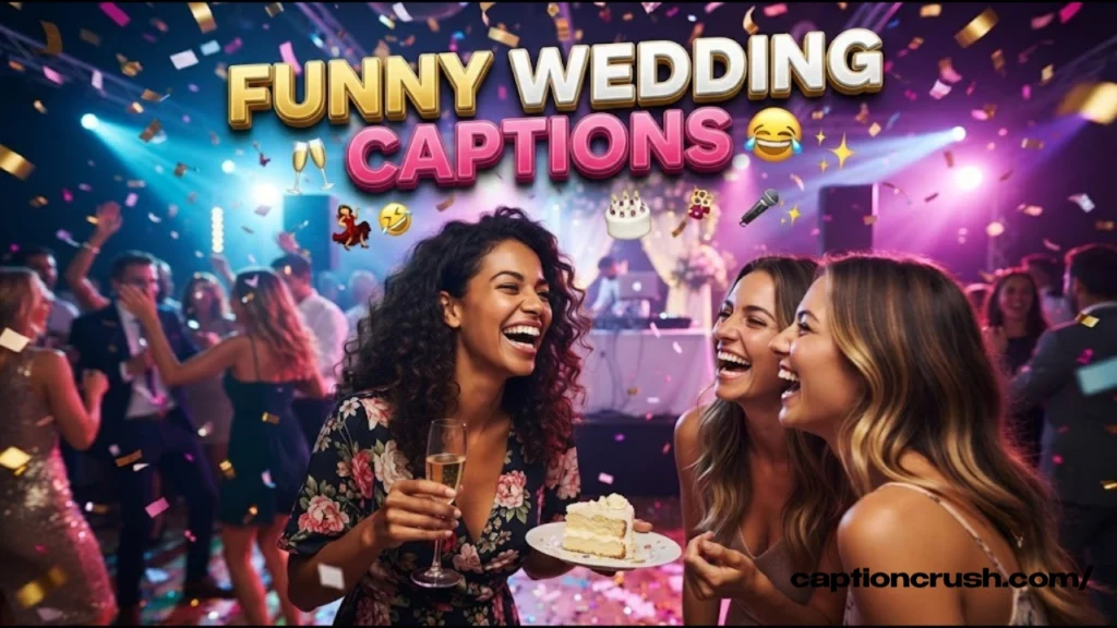 Funny & Punny Wedding Guest Captions for Instagram