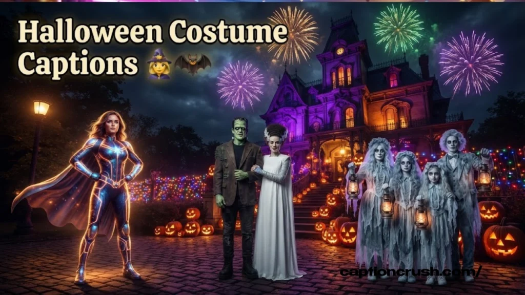 Halloween Costume Captions for Couples, Groups & Solo Looks