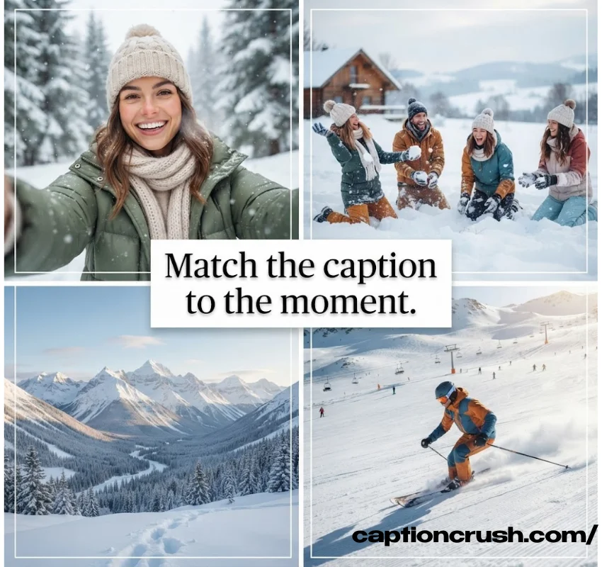 How to Pick the Perfect Snow Caption