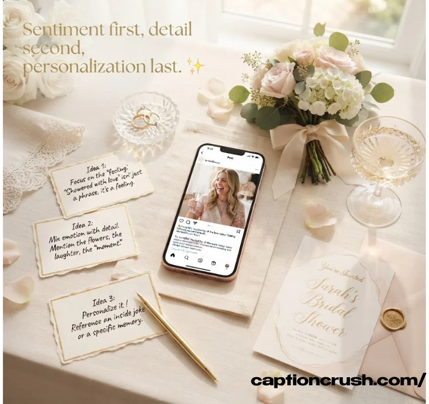 How to Write the Perfect Bridal Shower Caption