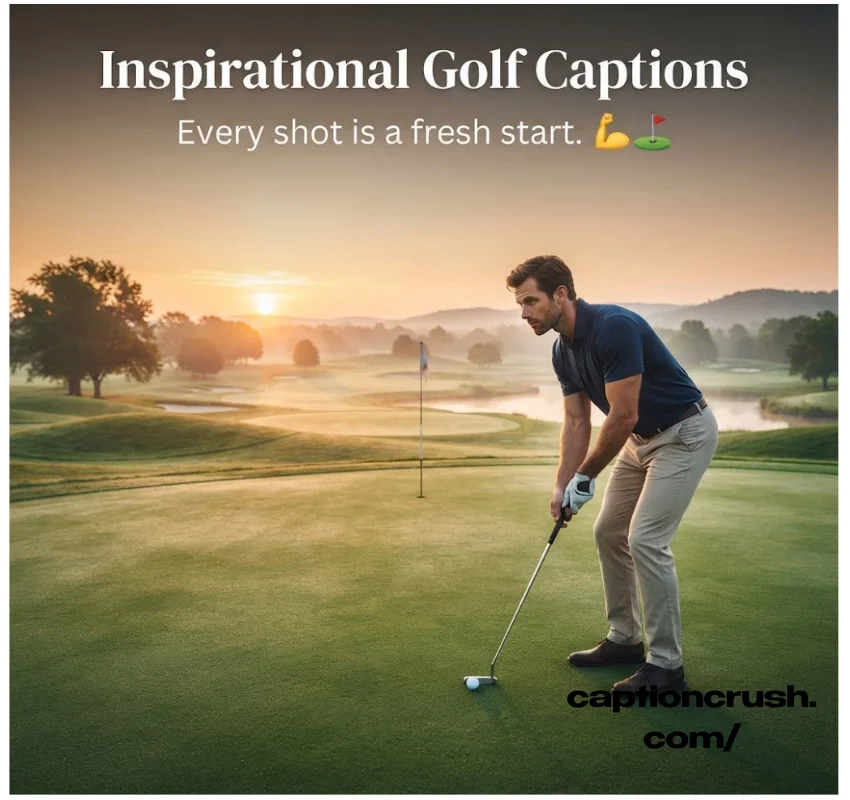Inspirational Golf Captions About Winning and Life