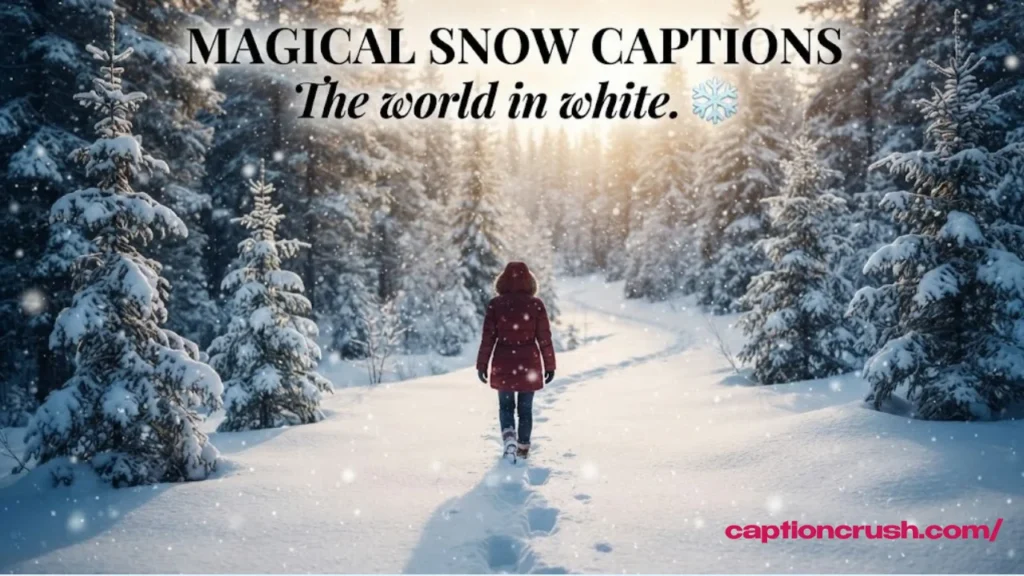 Magical Snow Captions for Instagram