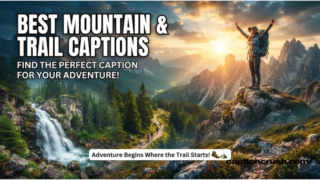 Mountain, Trail and Adventure Captions by Moment