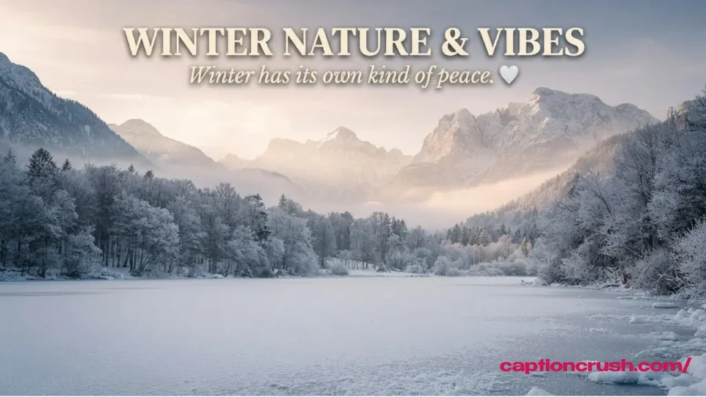 Nature & Vibe Winter Captions