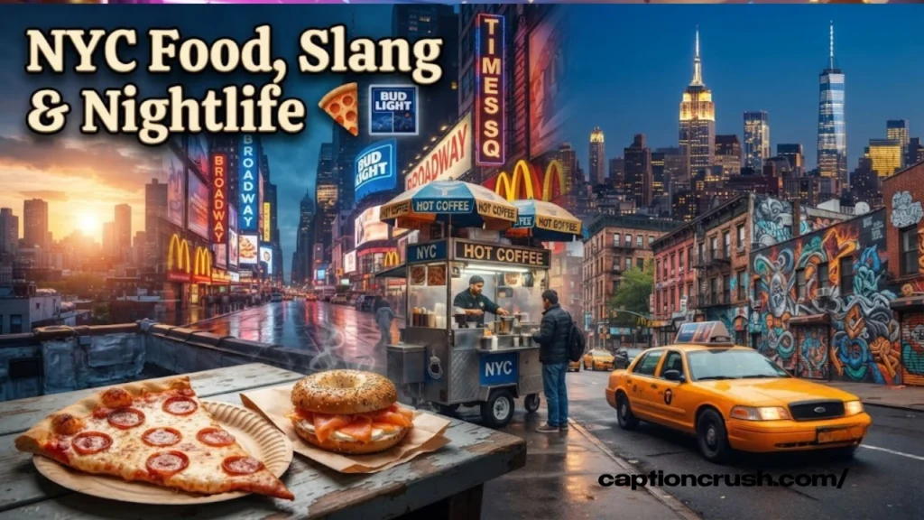 Neighborhood, Food, Nightlife & NYC Slang Captions for Instagram