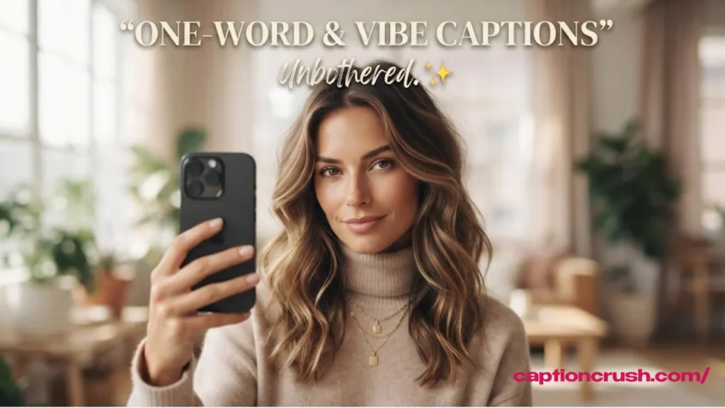 One-Word & Vibe Captions for Selfies