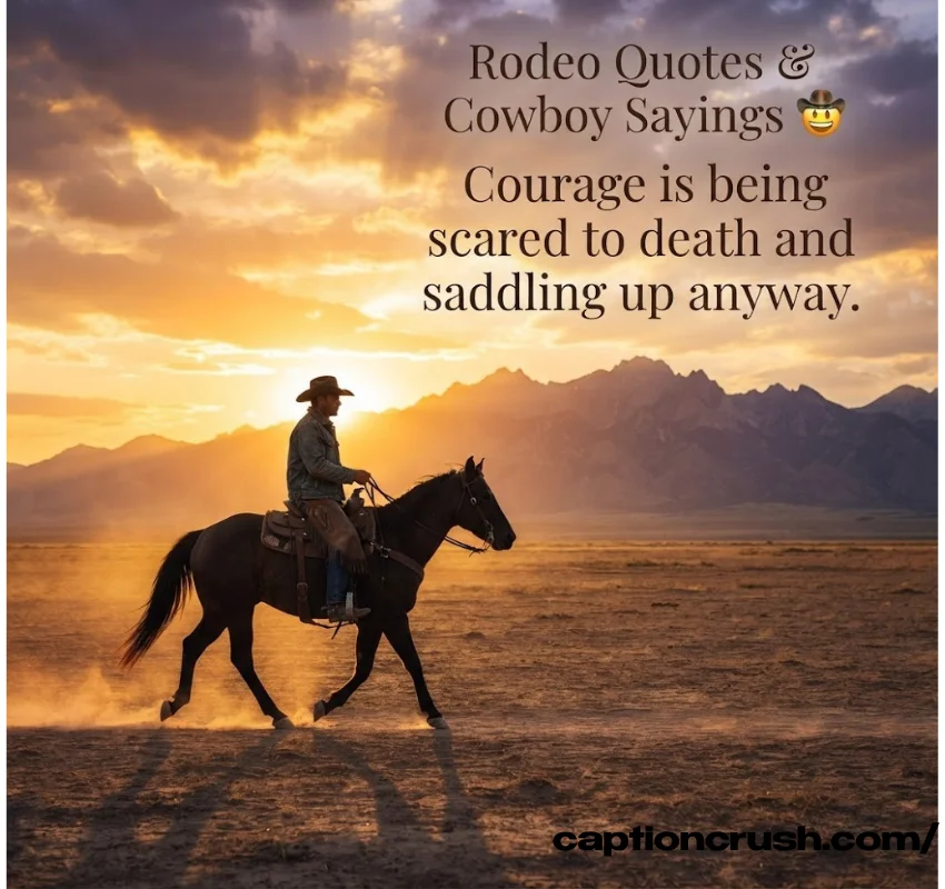 Rodeo Quotes and Cowboy Sayings