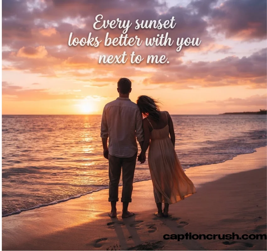 Romantic and Couple Sunset Captions for Instagram