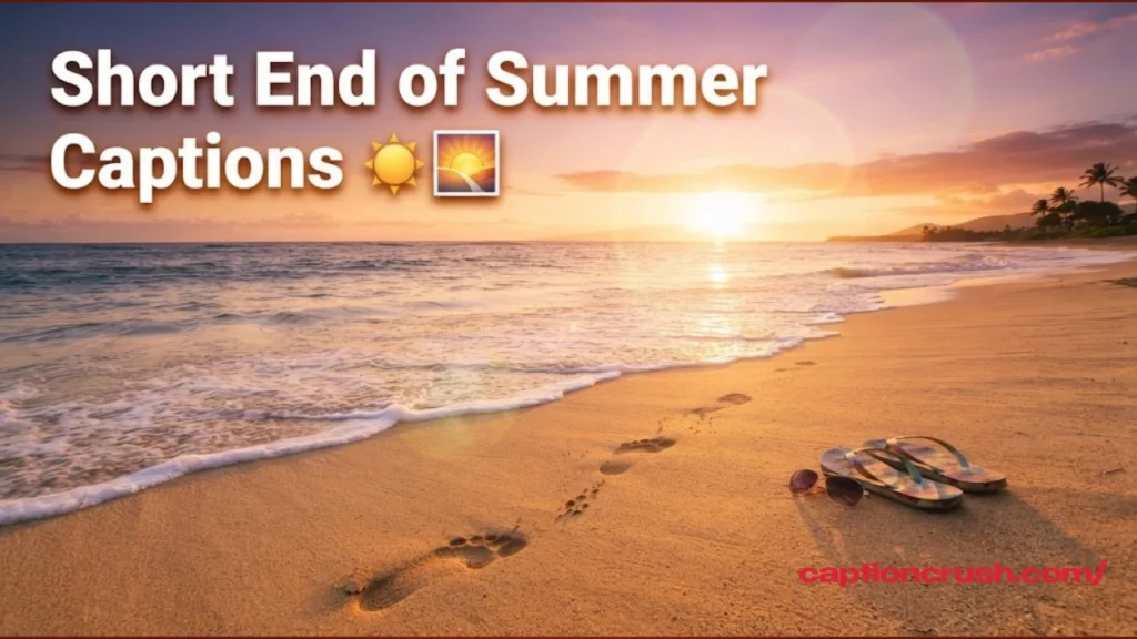 Short End of Summer Captions for Instagram