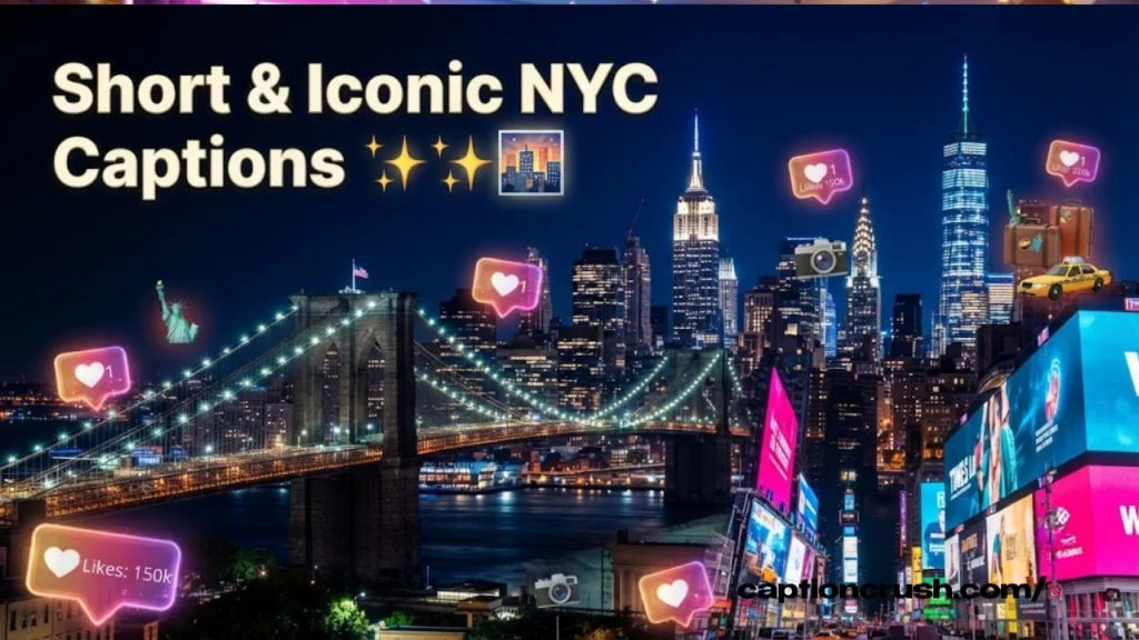 Short & Iconic NYC Captions for Instagram