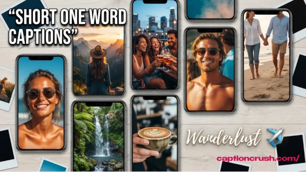 Short One Word Captions for Every Post