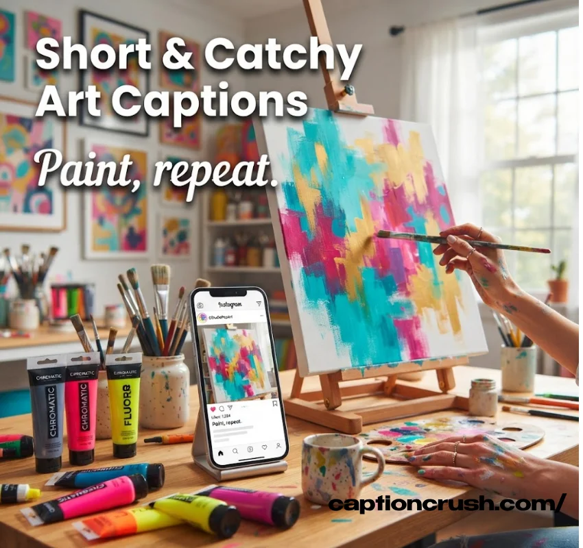 Short and Catchy Art Captions for Instagram