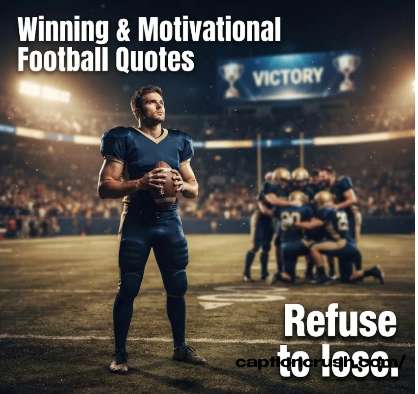 Winning & Motivational Football Quotes and Captions