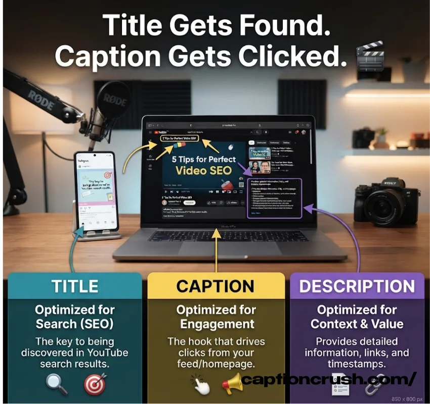 YouTube Captions vs Titles vs Descriptions
