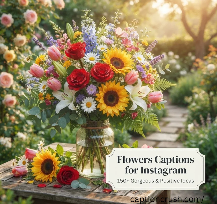 150+ Gorgeous Flowers Captions for Instagram (2026): Beautiful & Positive Ideas to Brighten Your Feed