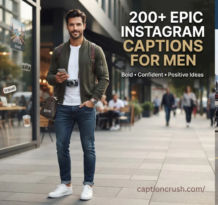 200+ Epic Instagram Captions for Men (2026): Bold, Confident & Positive Ideas for Every Mood