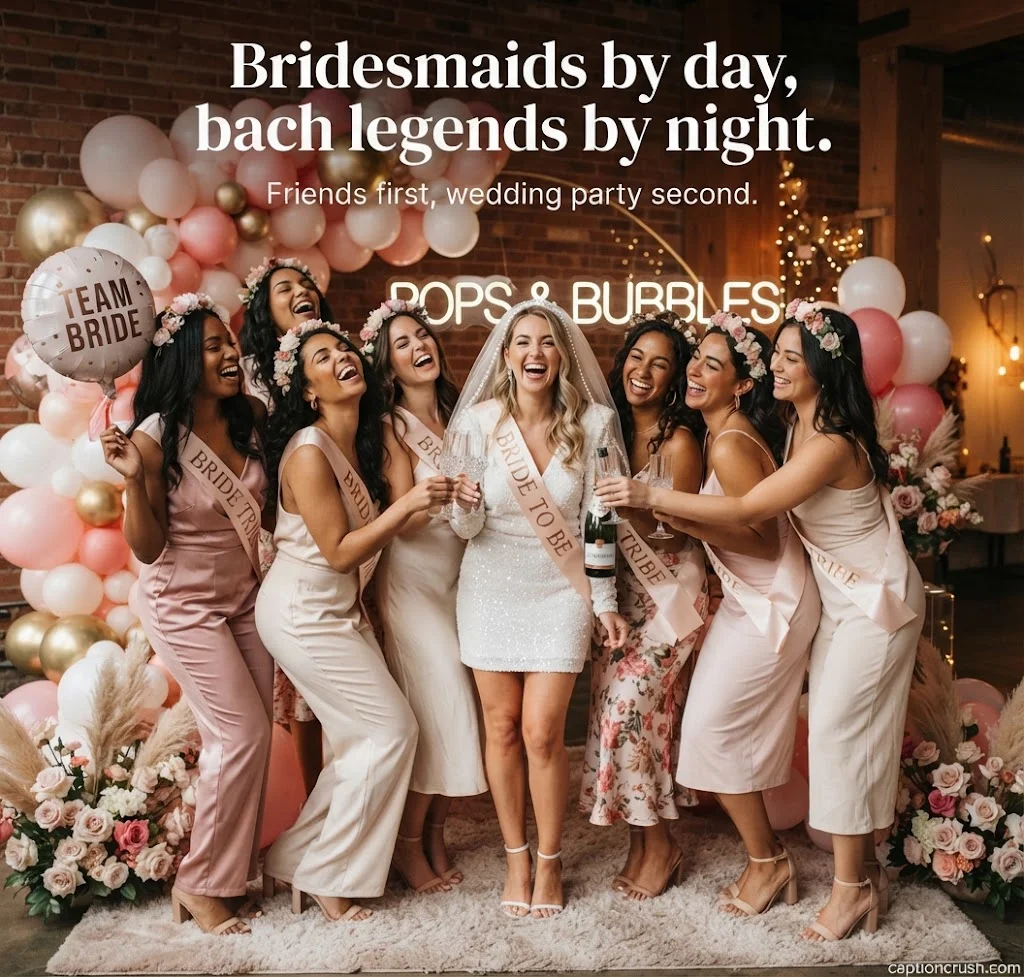 Bachelorette Captions for Bridesmaids & Guests