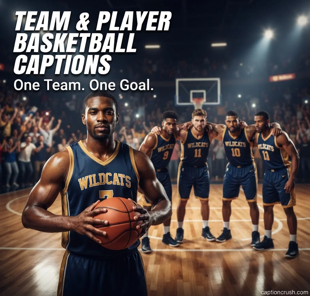 Basketball Captions for Game Day, Team & Player Photos